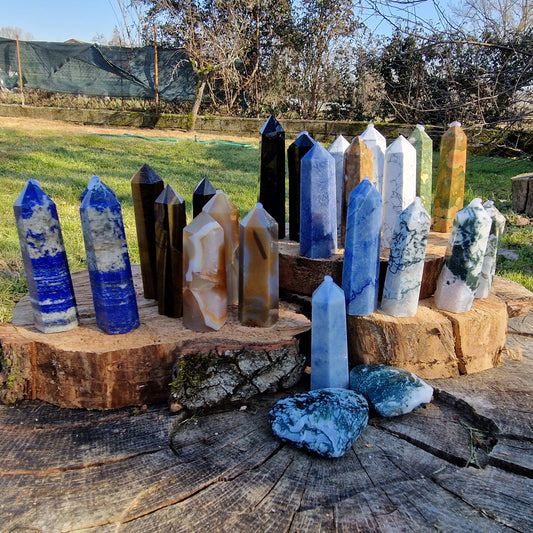 Torre lapislazuli 8/10 cm pietra naturale