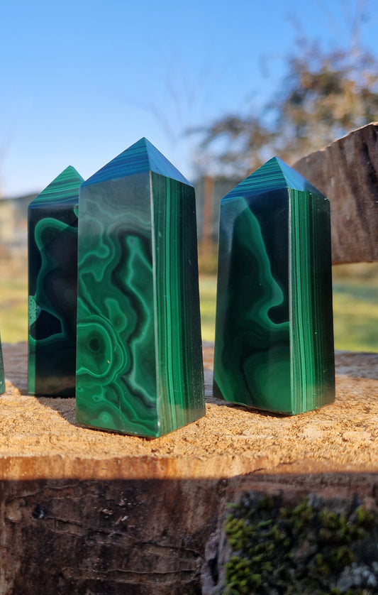 Obelisco malachite pietra naturale