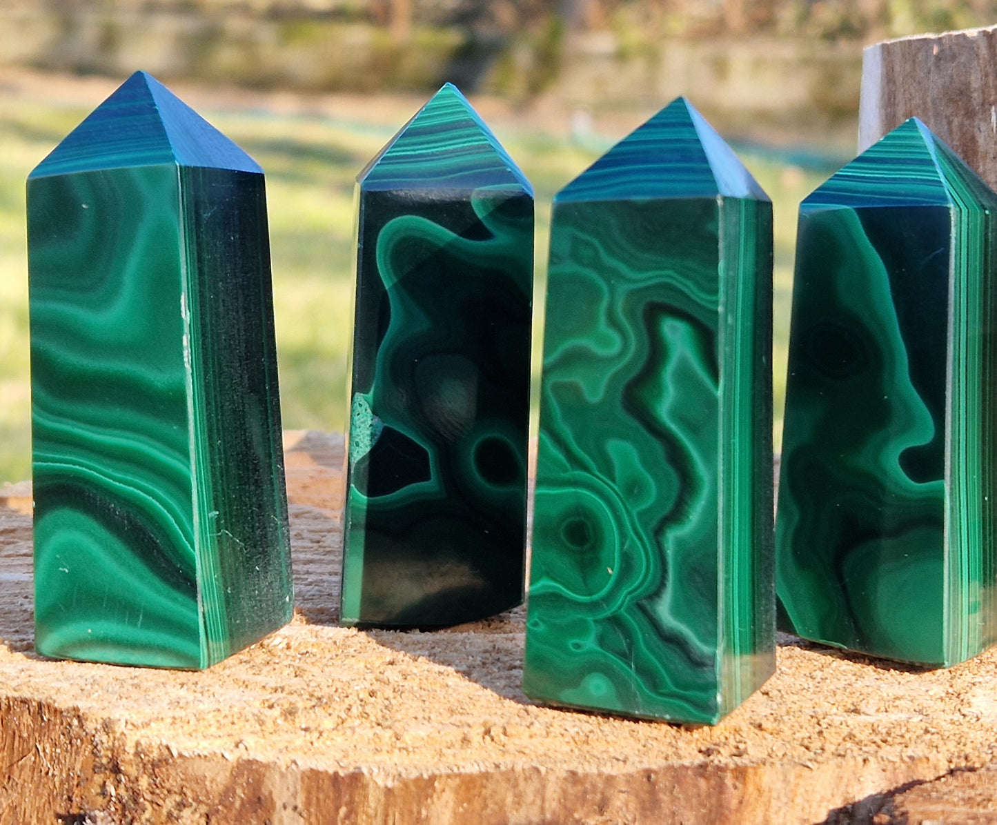 Obelisco malachite pietra naturale