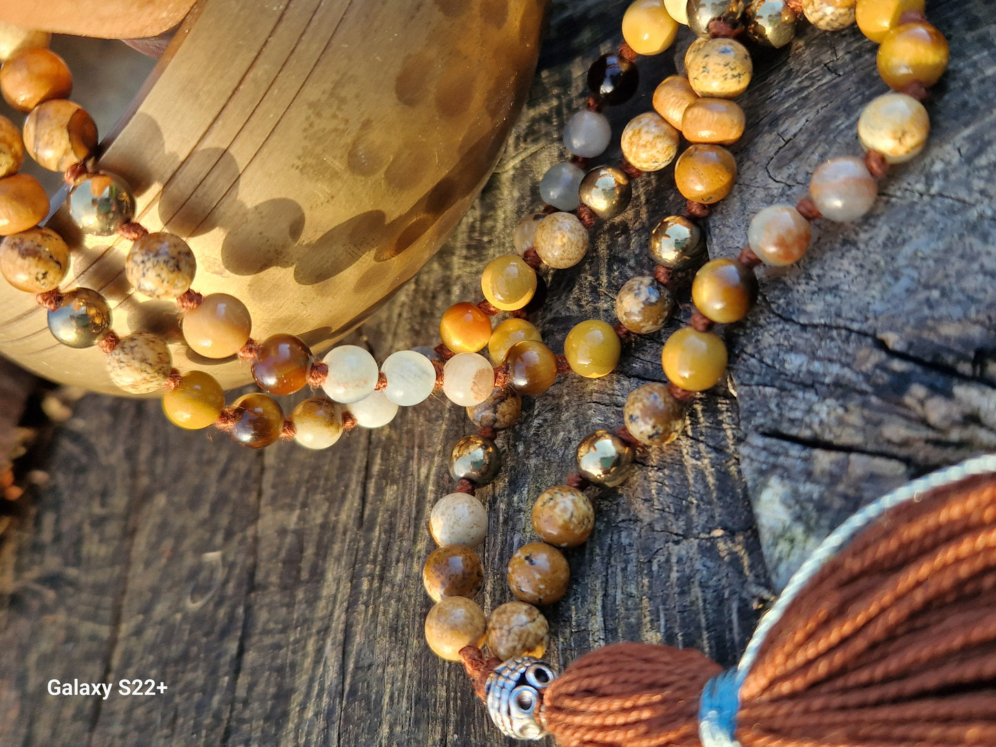 Mala 108 pietre naturali ''La gioia di essere sé stessi''