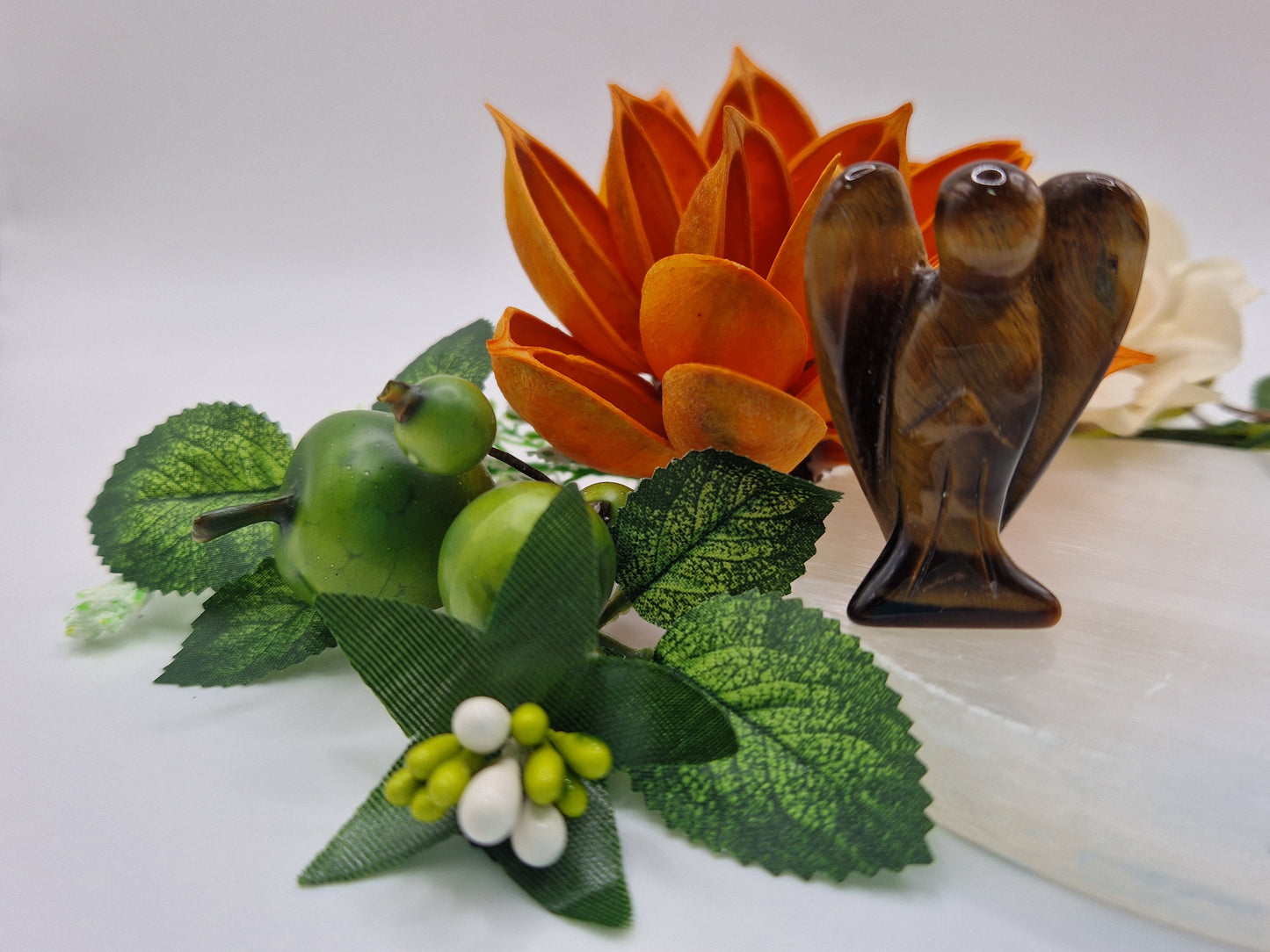 Angelo Occhio di Tigre 4 cm pietra naturale