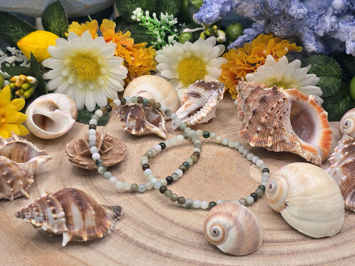 Bracciale 4mm in Giada naturale 2