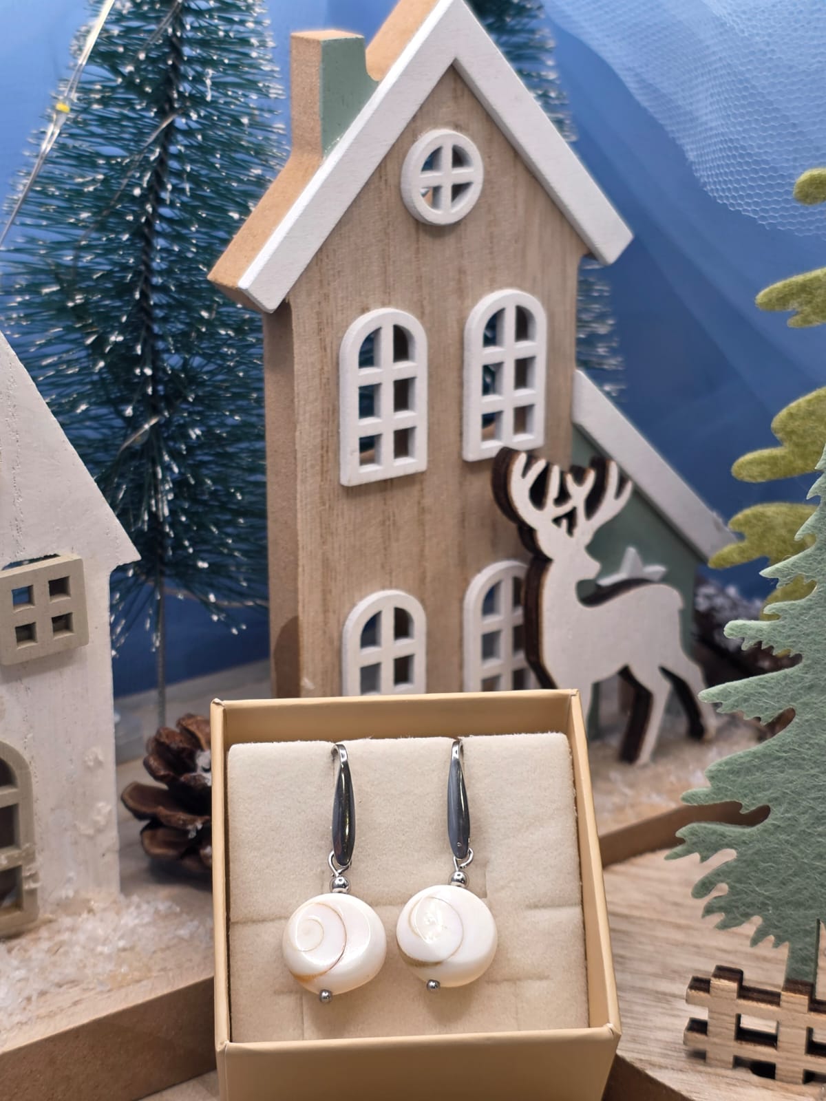 Orecchini santa lucia naturale