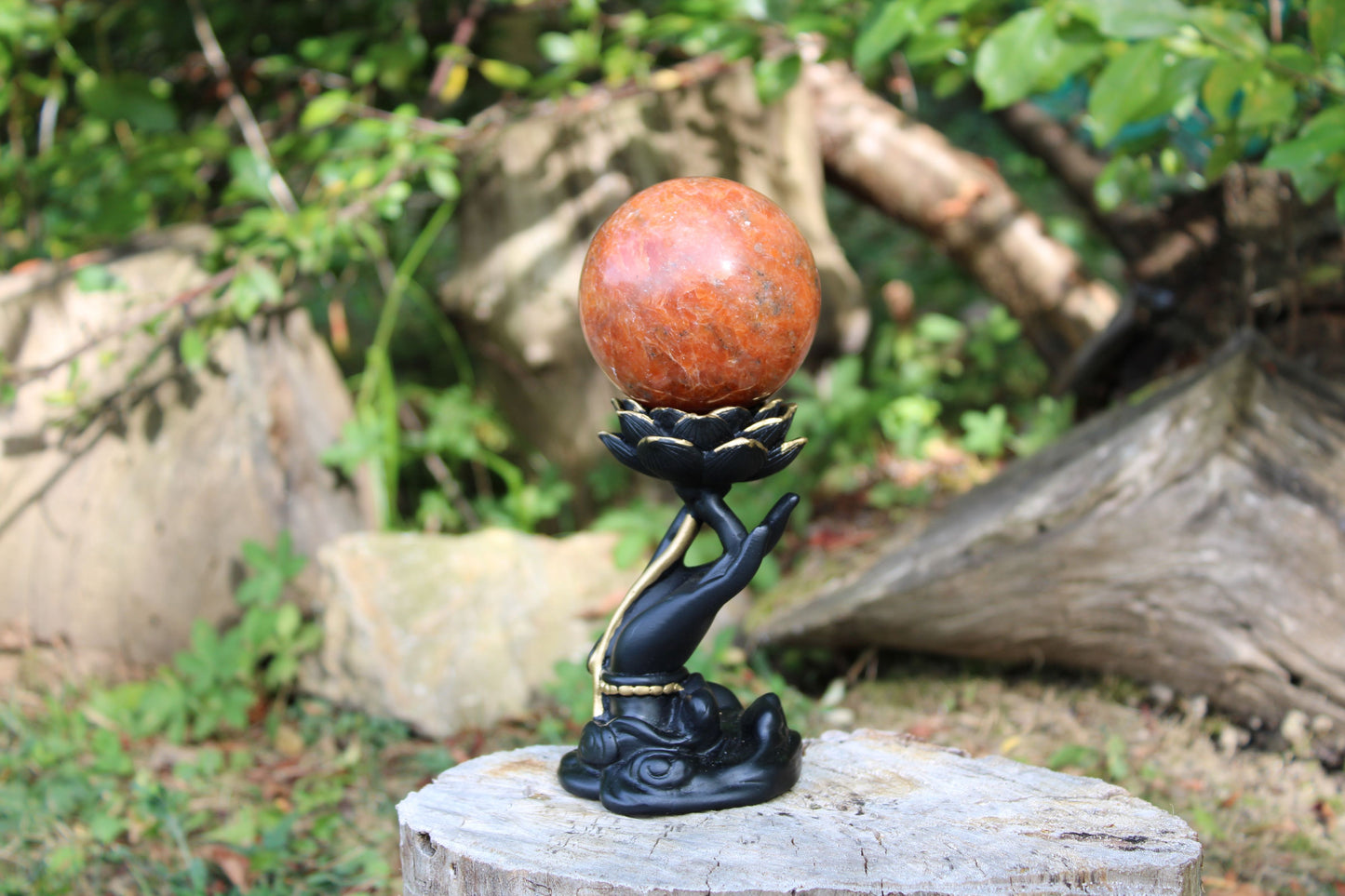 Sfera pietra del sole pietra naturale