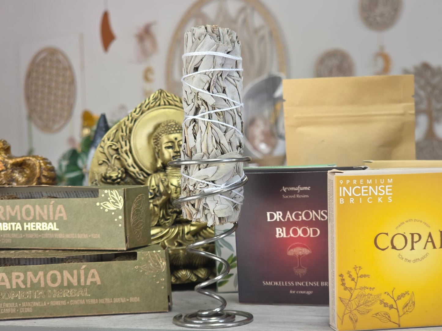 Spirale in metallo per salvia