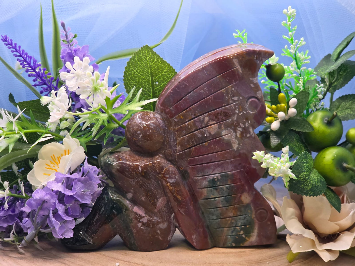 Statuina in diaspro oceano pietra naturale