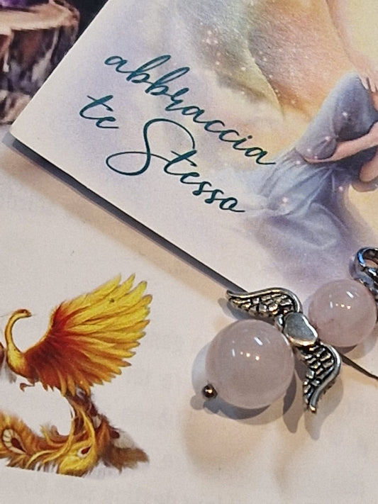 Ciondolo Angelo messaggero in pietra naturale