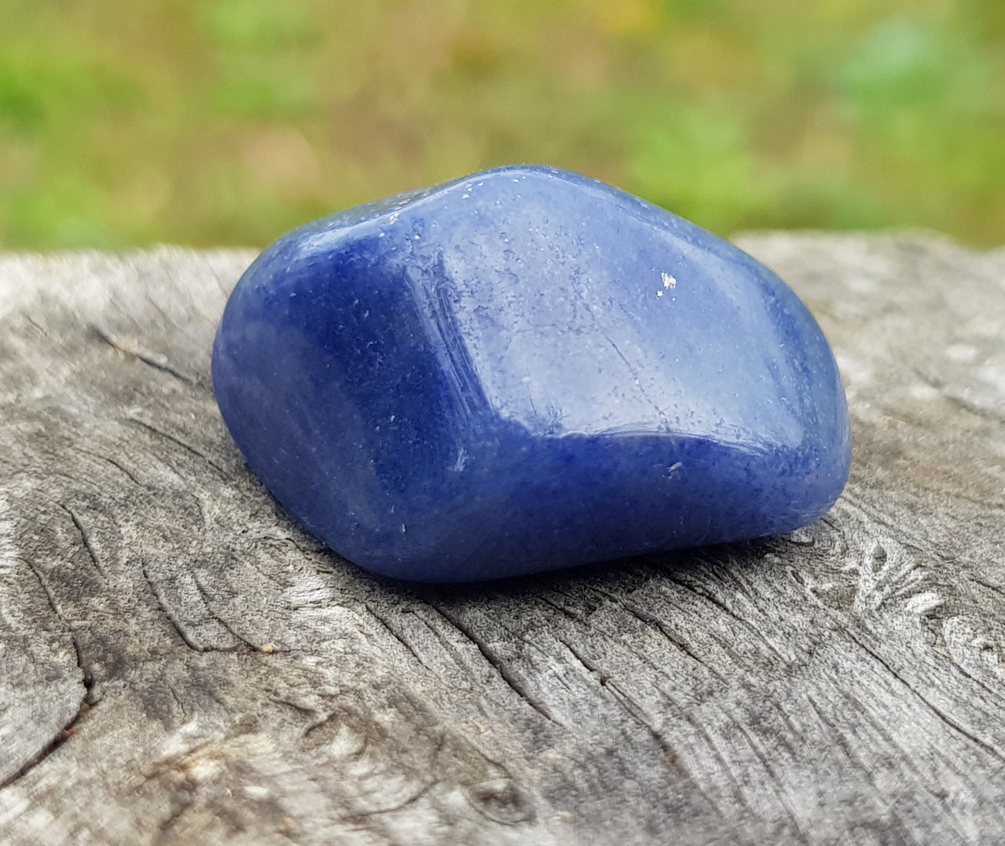 Avventurina blu pietra naturale burattata