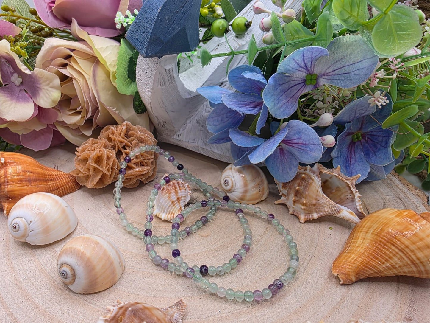 bracciale 4mm fluorite naturale