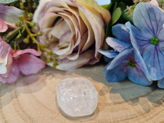 Calcite bianca pietra naturale burattata