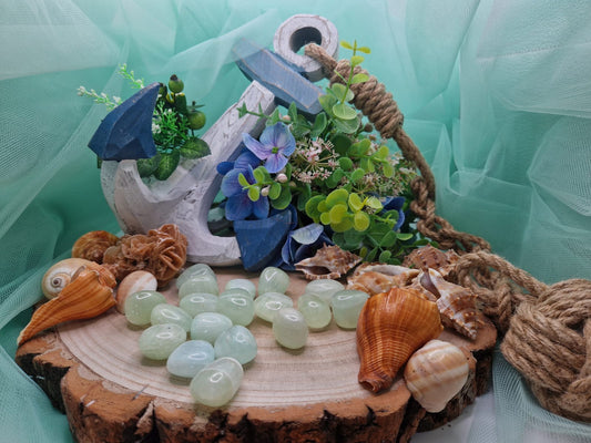 Calcite Verde pietra naturale burattata