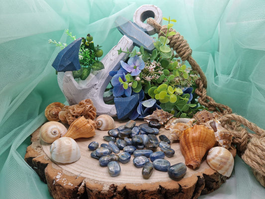 Cianite pietra naturale burattata