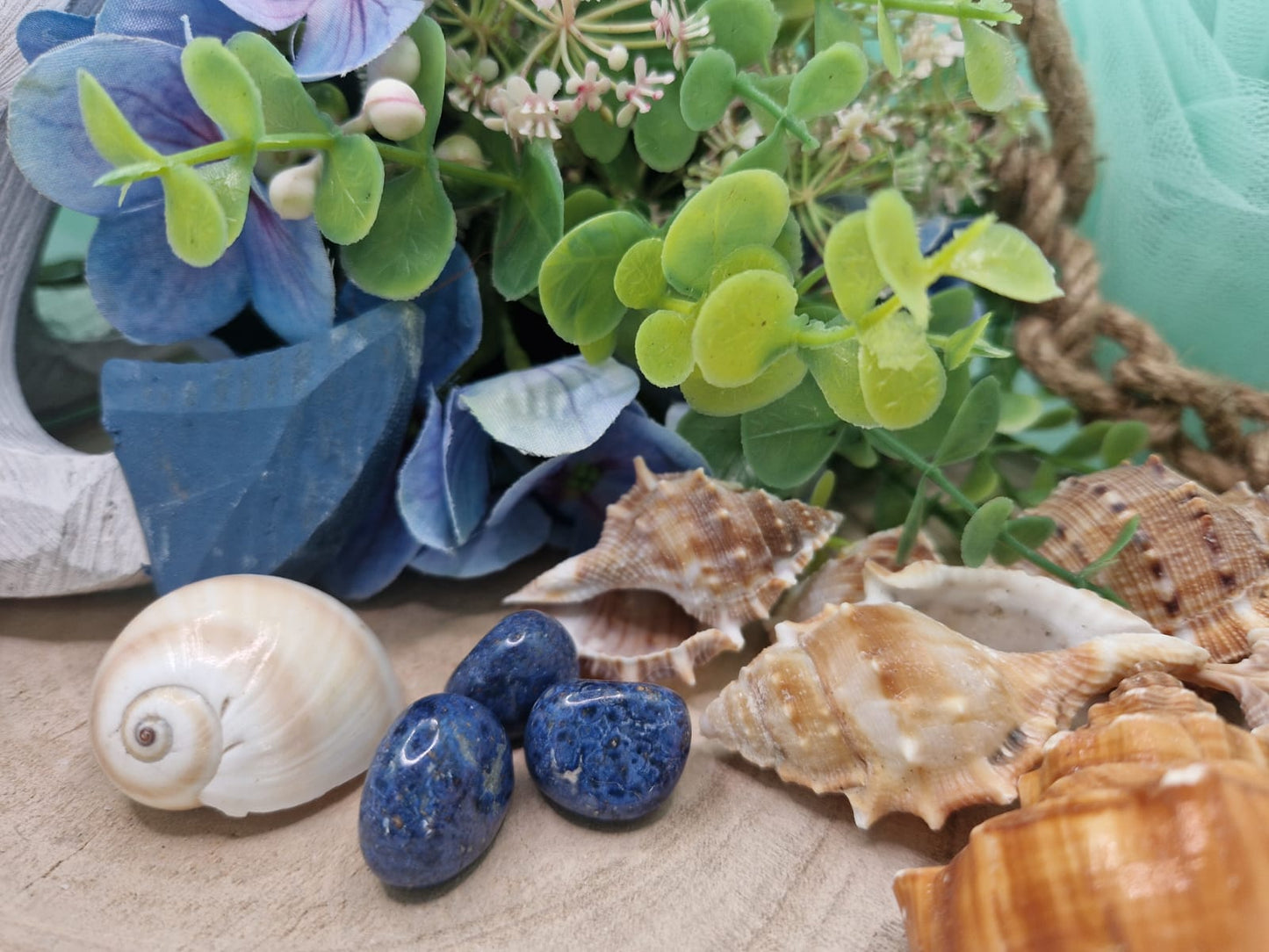 Dumortierite pietra naturale burattata