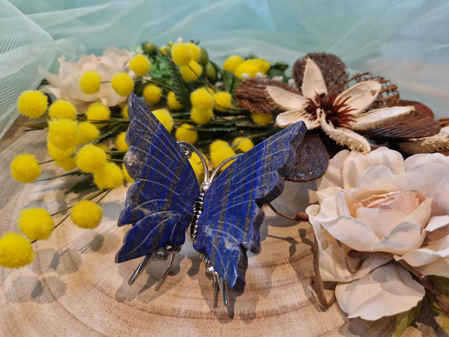 Farfalla di lapislazuli pietra naturale