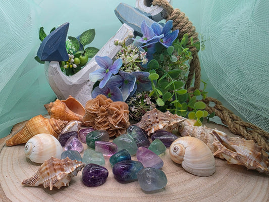 Fluorite pietra naturale burattata