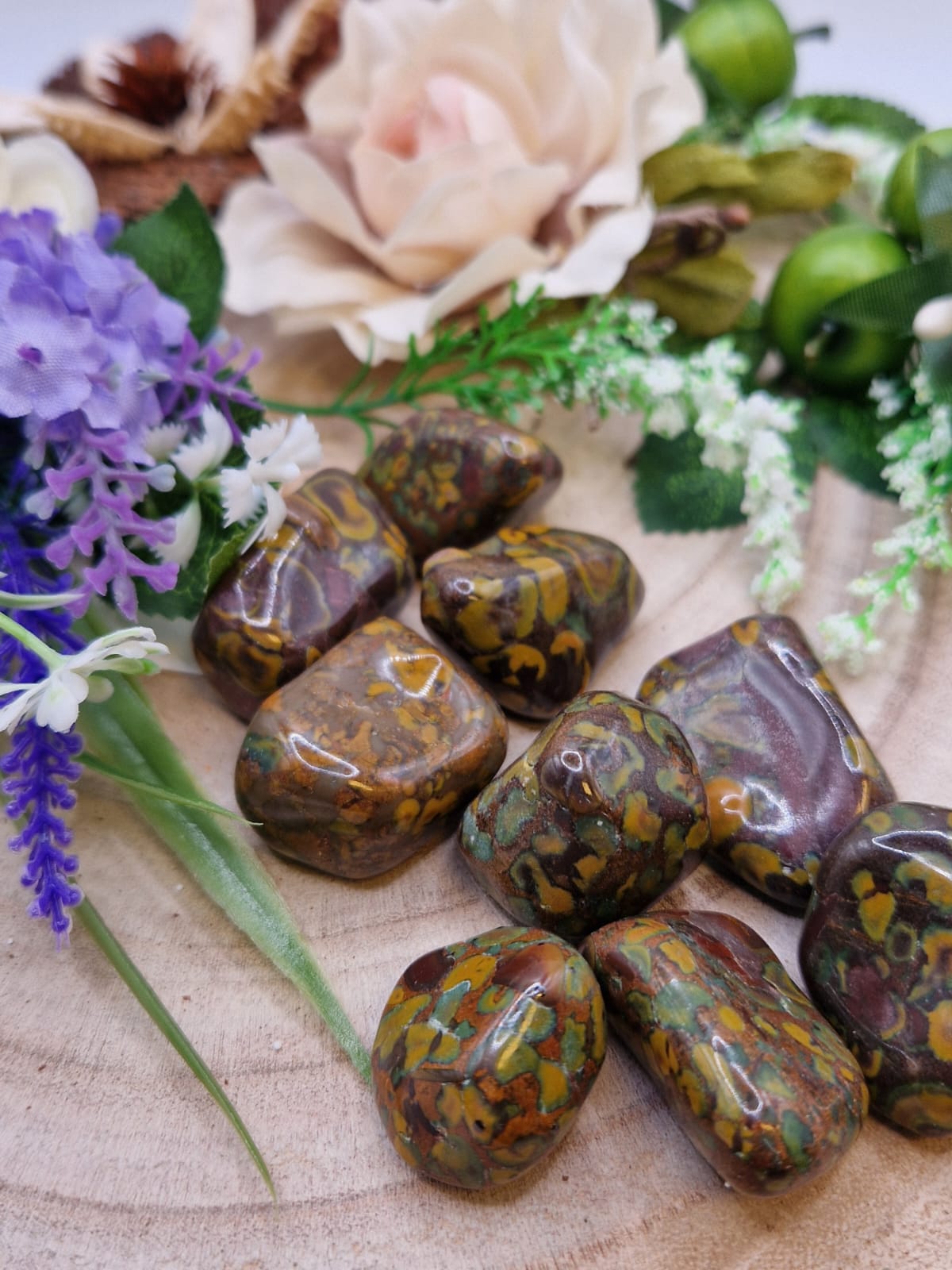 Fruit Jasper pietra naturale burattata