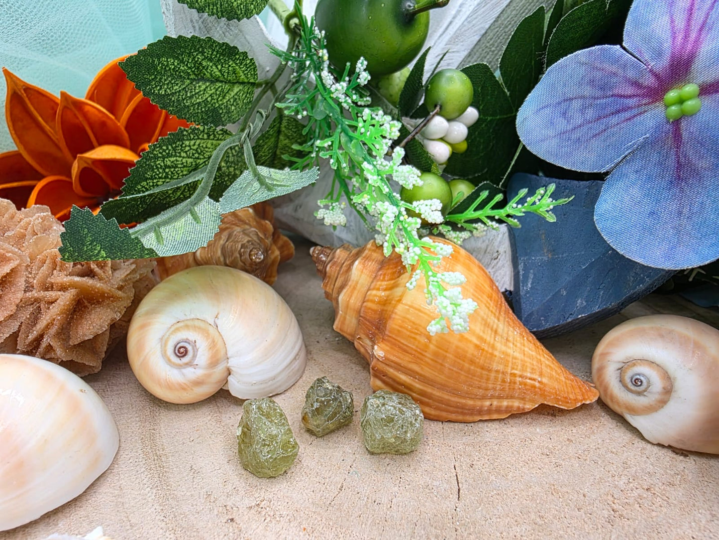 Granato verde, pietra naturale burattata