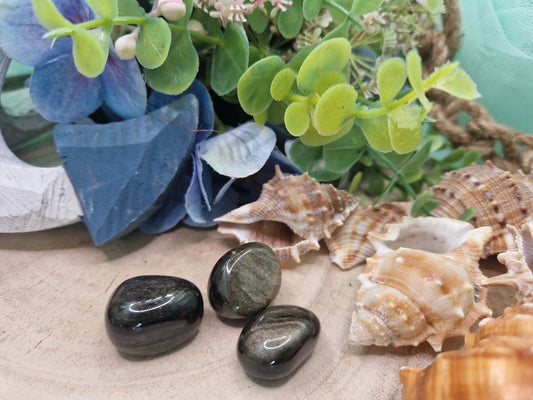 Ossidiana Arcobaleno pietra naturale burattata