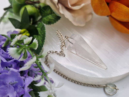 Pendolino quarzo ialino pietra naturale