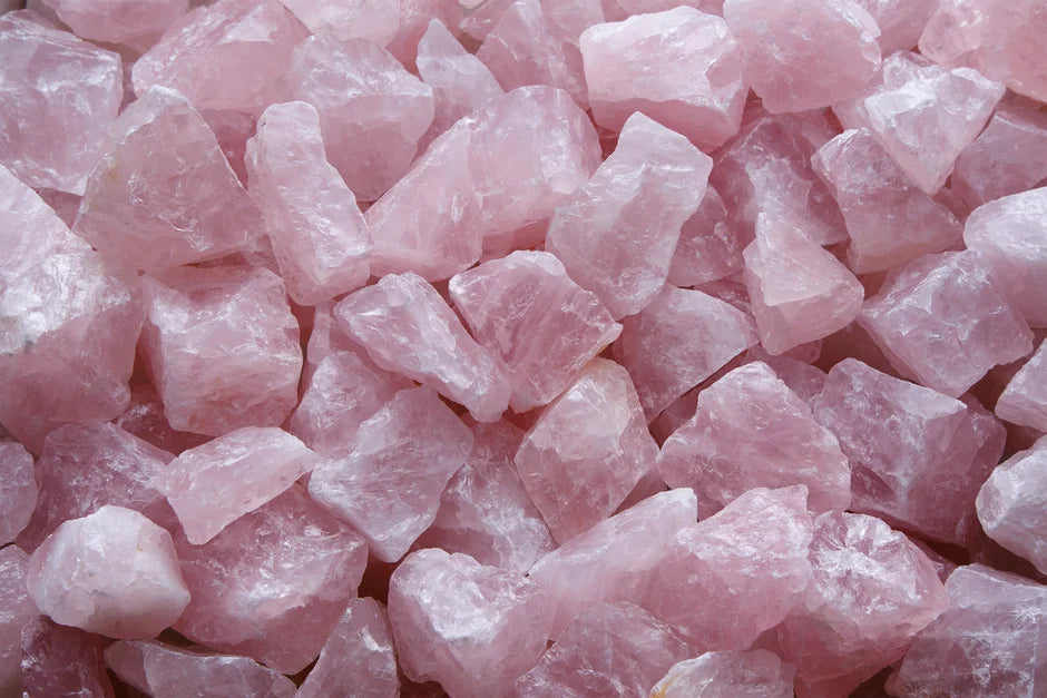 Quarzo rosa grezzo pietra naturale