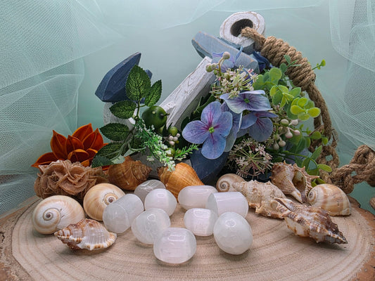 Selenite pietra naturale burattata