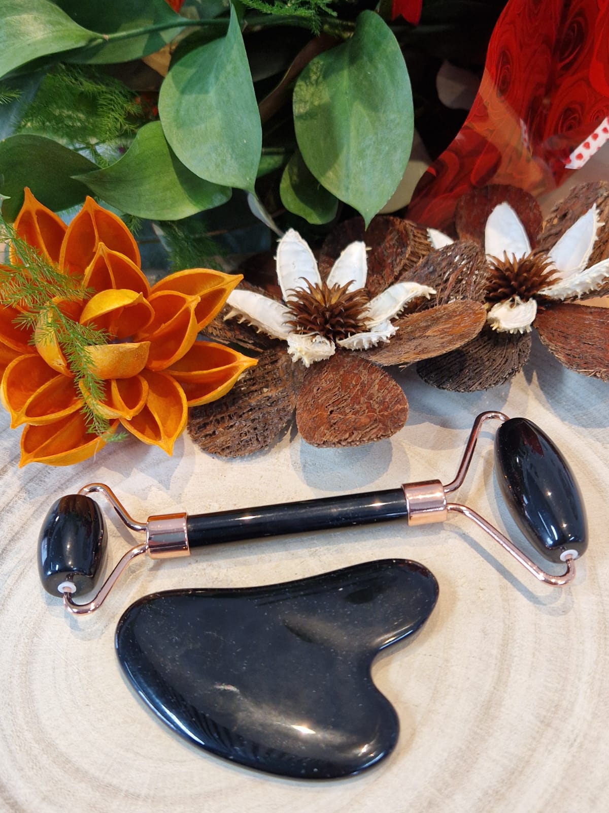 Set massaggiatori viso pietra naturale