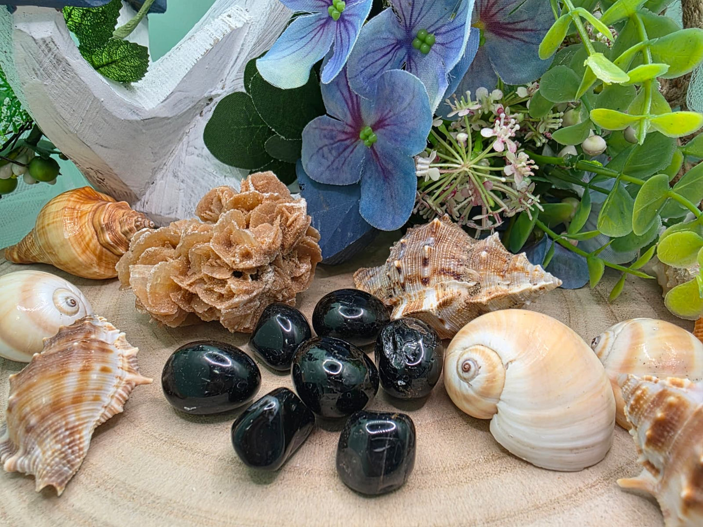 Tormalina nera pietra naturale burattata