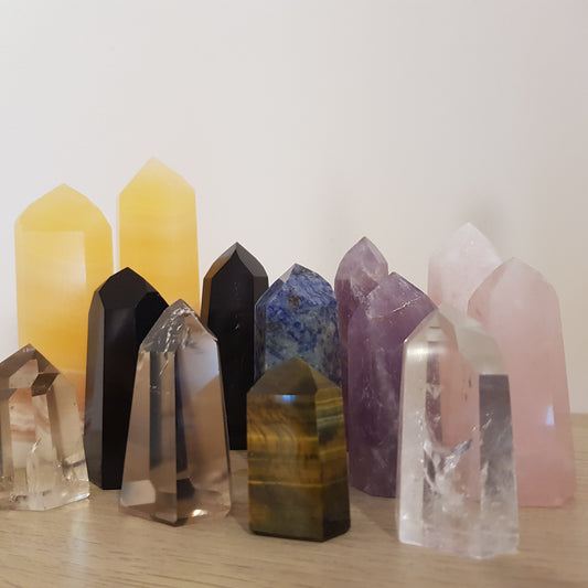 Torre 10cm calcite gialla