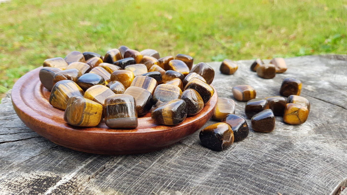 Occhio di tigre pietra burattata