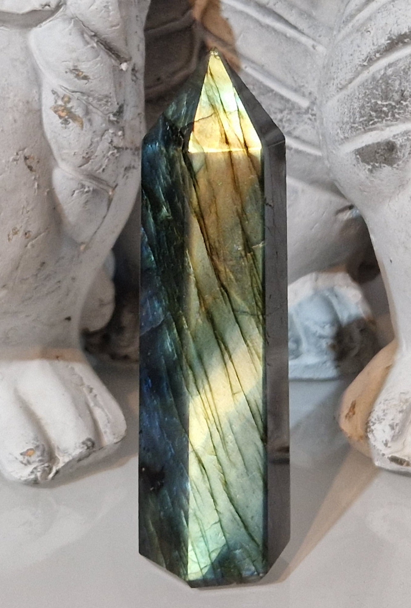 Torre blue labradorite 8/10 cm pietra naturale