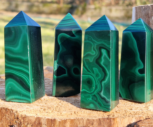 Obelisco malachite pietra naturale