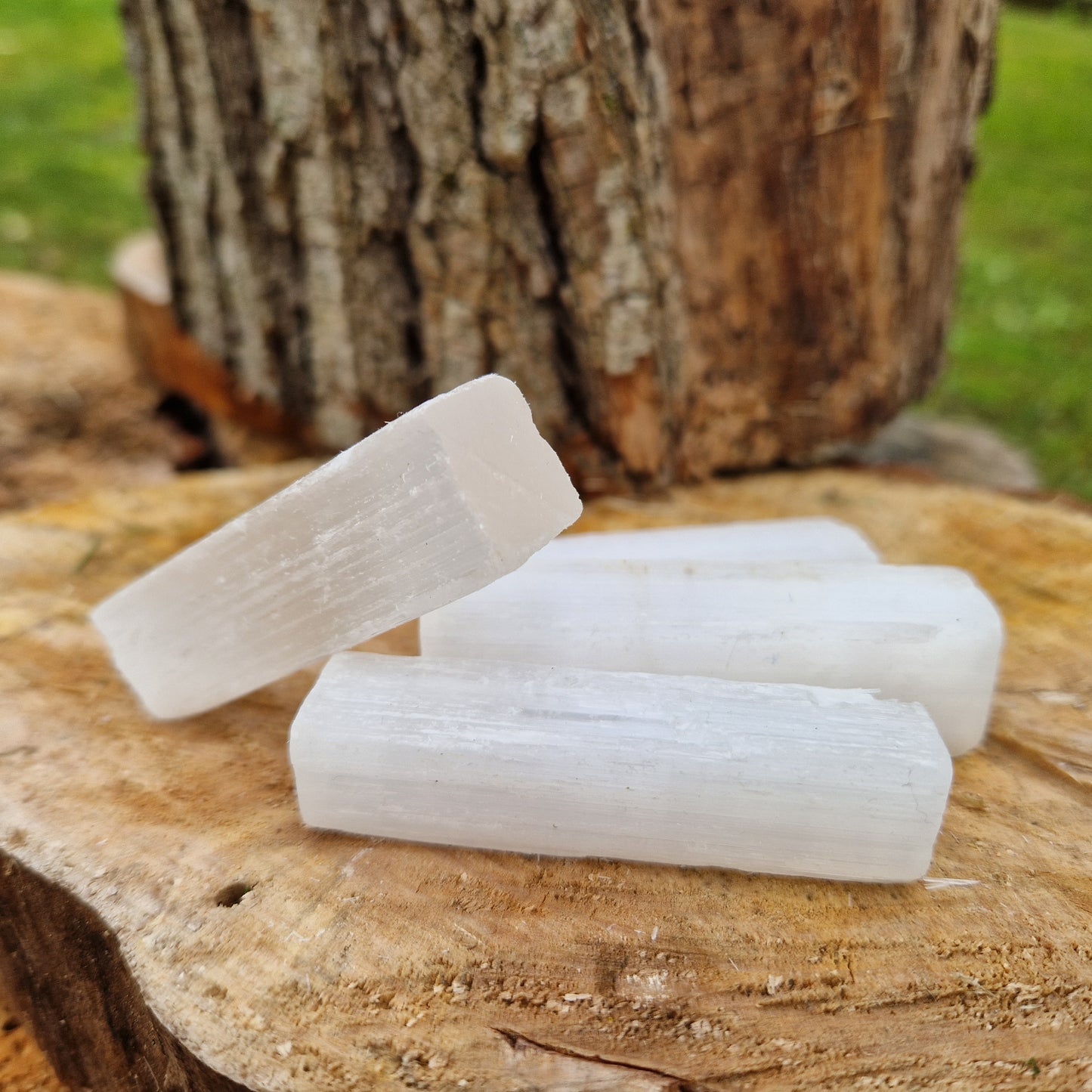 Selenite grezza bacchetta 6 cm