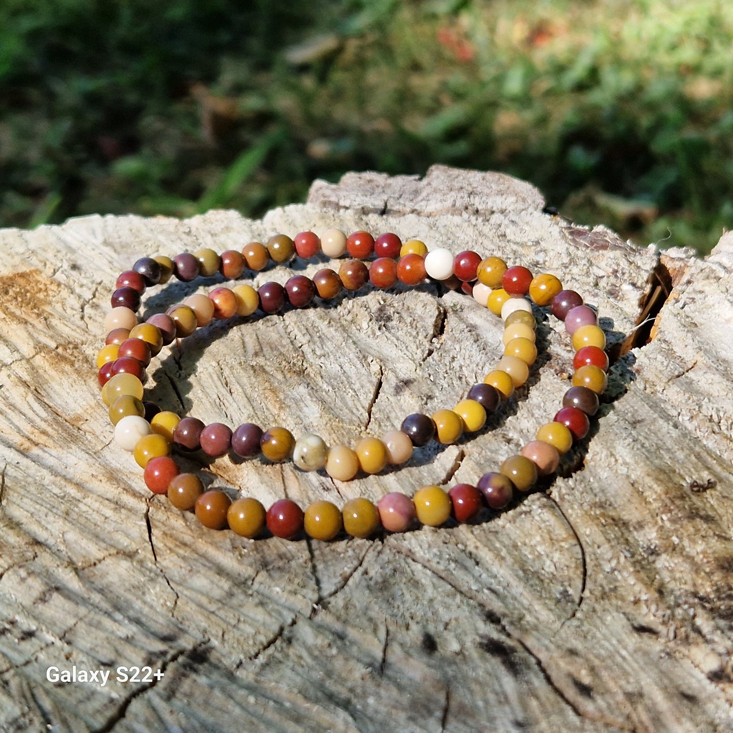 Bracciale 4 mm mookaite pietra naturale