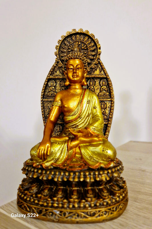 Statua Buddha Bhumisparsha mudra