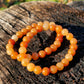 Bracciale 8mm  avventurina arancio pietra naturale