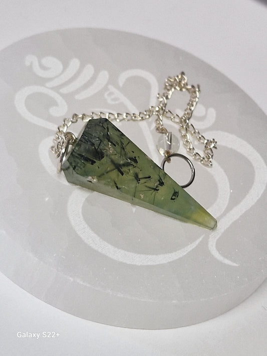 Pendolino prehnite pietra naturale