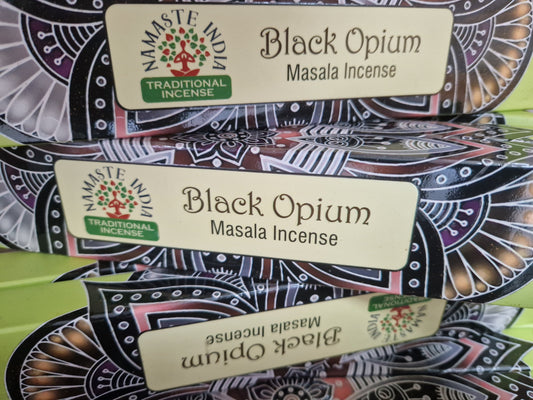 Incenso Namasté oppio nero