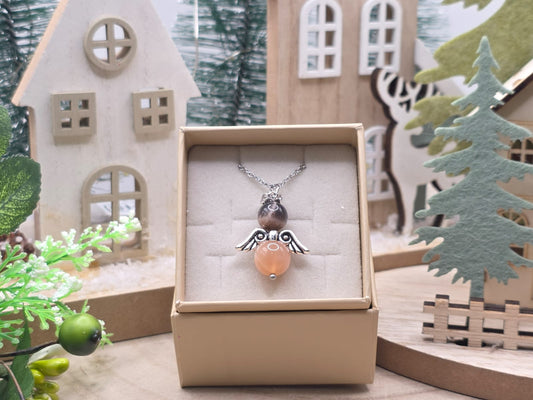 Ciondolo angelo Pietra di luna naturale