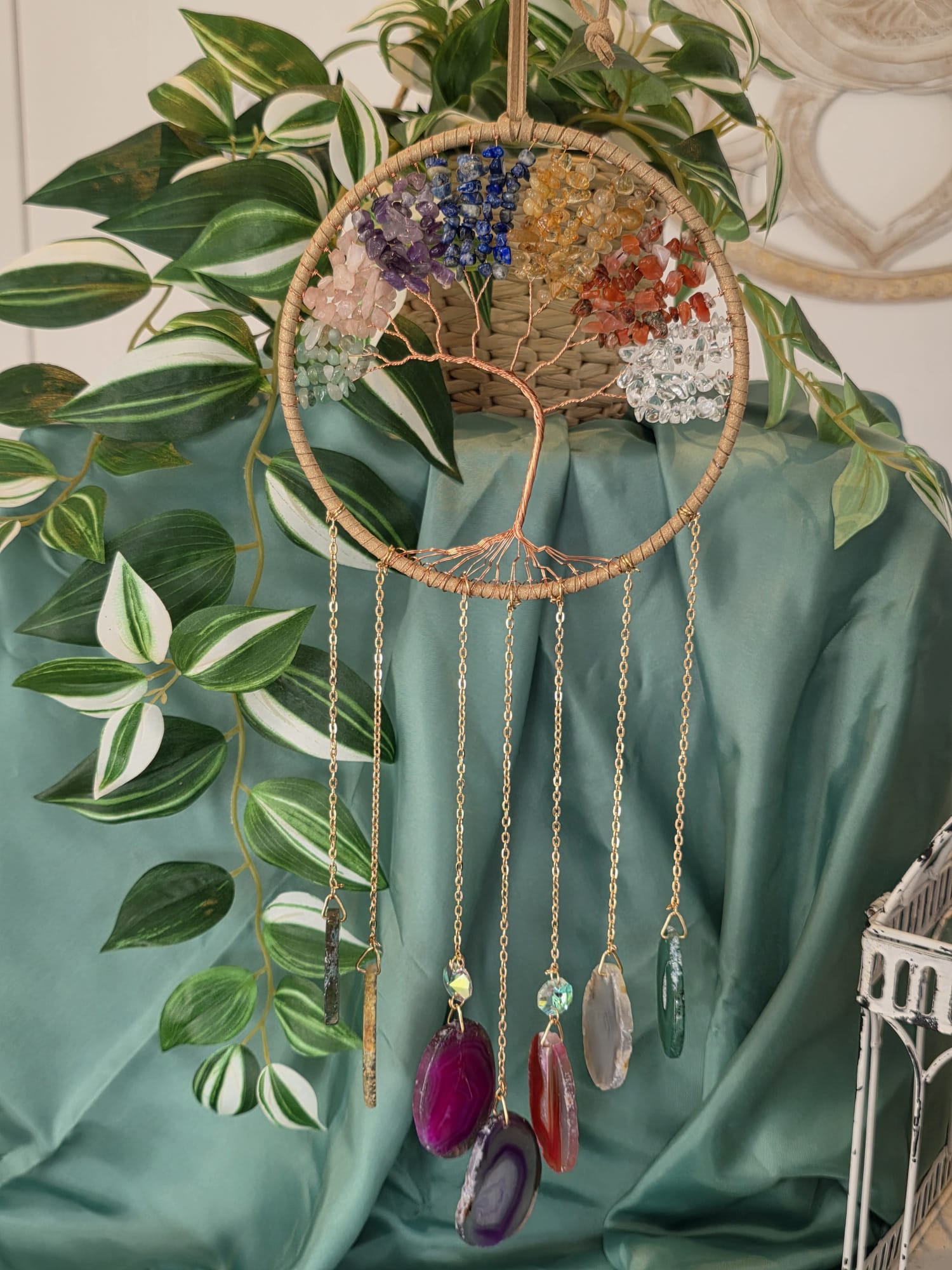 Acchiappasogni Albero della vita 7 Chakra