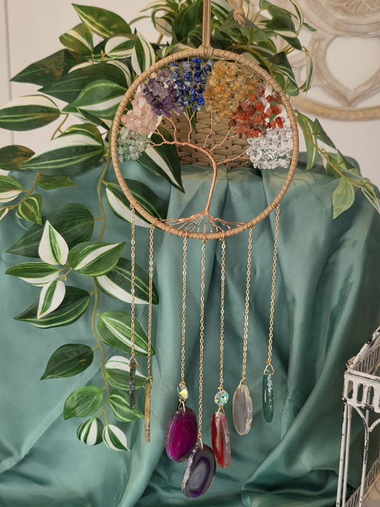 Acchiappasogni Albero della vita 7 Chakra