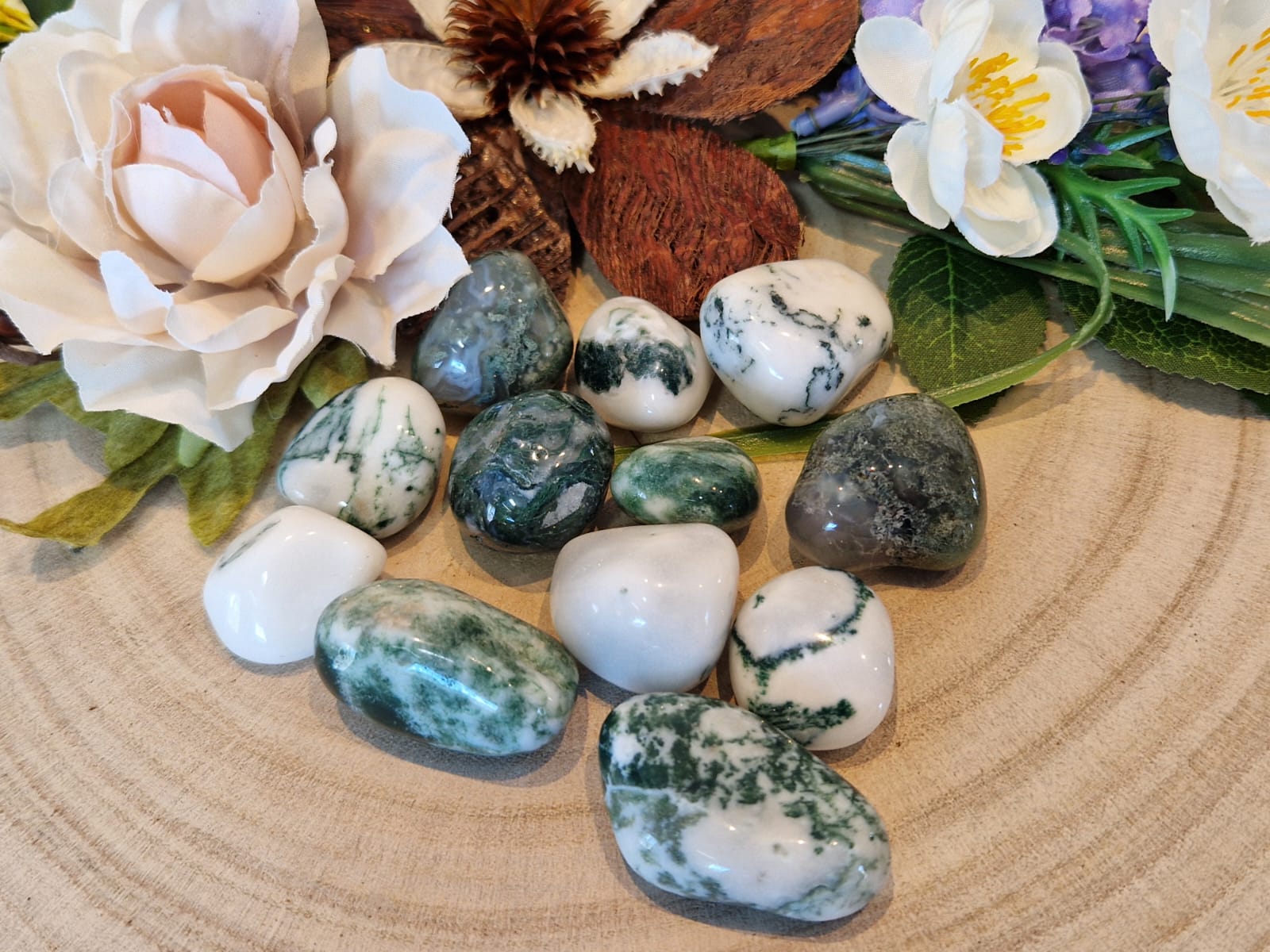 Agata Arborizzata pietra naturale burattata