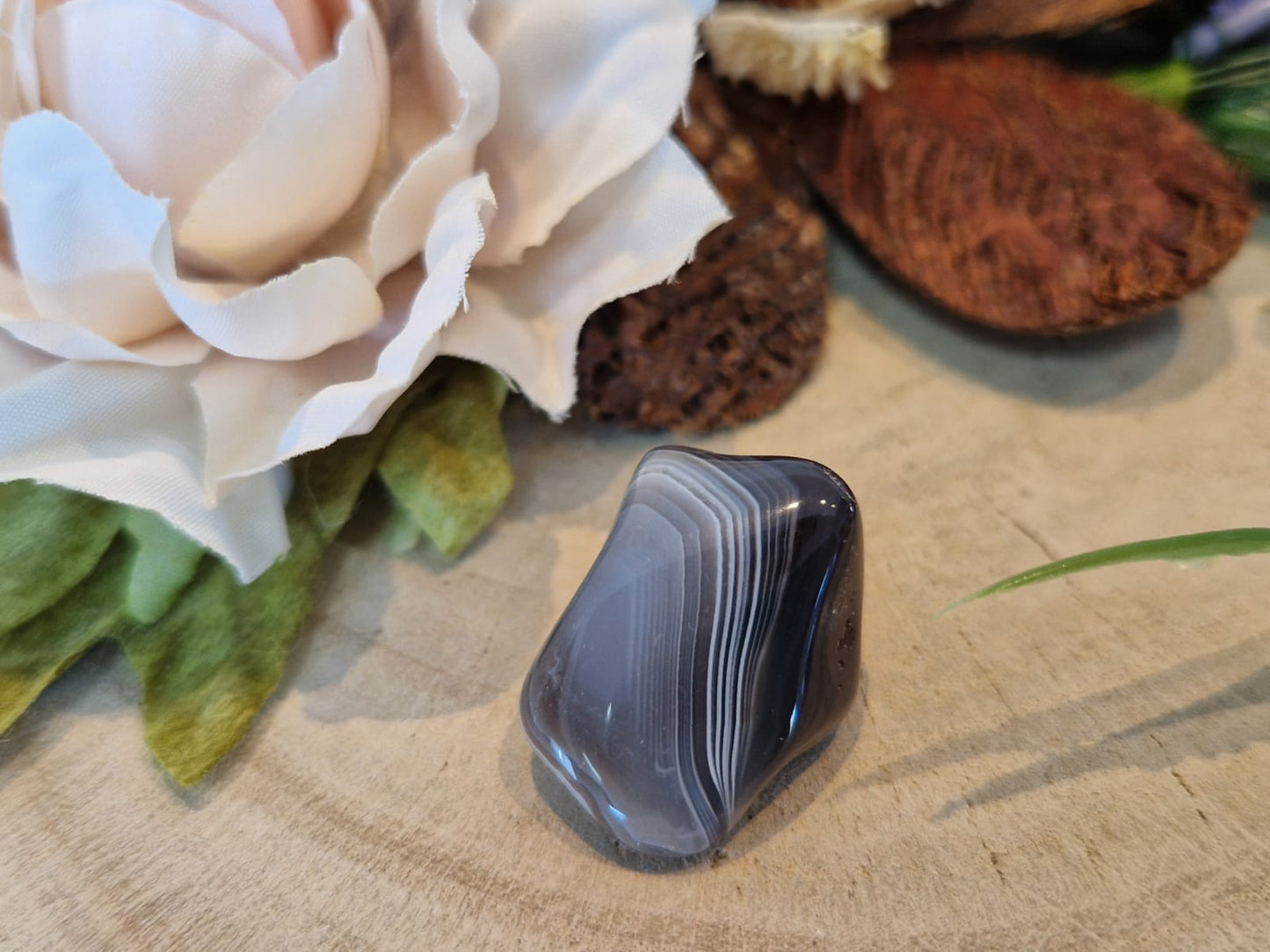 Agata botswana pietra naturale burattata