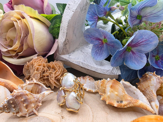 Anello Perla pietra naturale