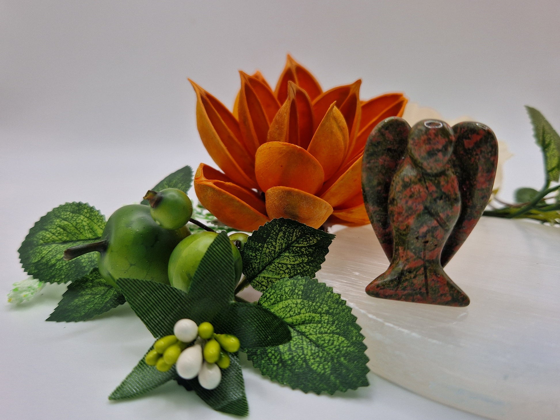 Angelo Unakite 4 cm pietra naturale