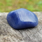 Avventurina blu pietra naturale burattata