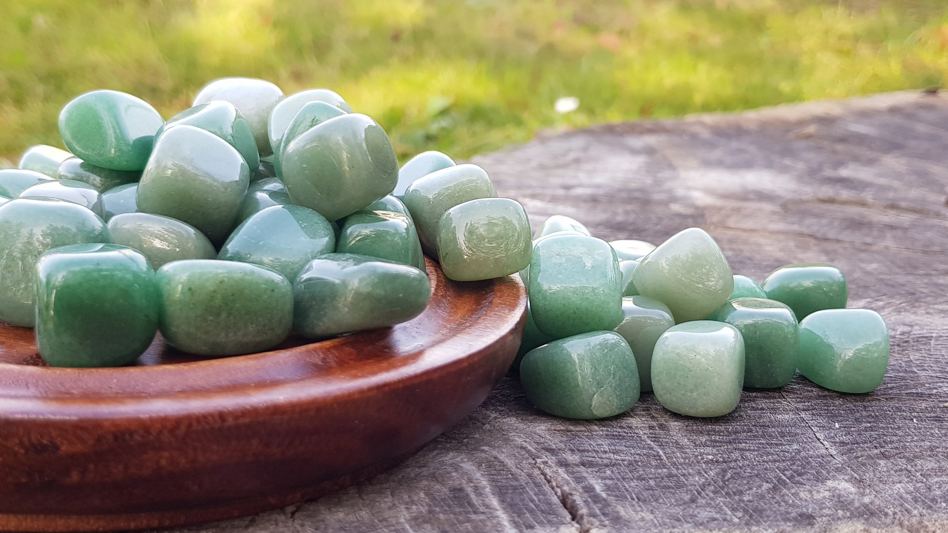 Avventurina verde pietra naturale burattata