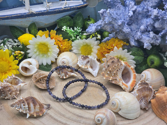 Bracciale 4mm Iolite naturale