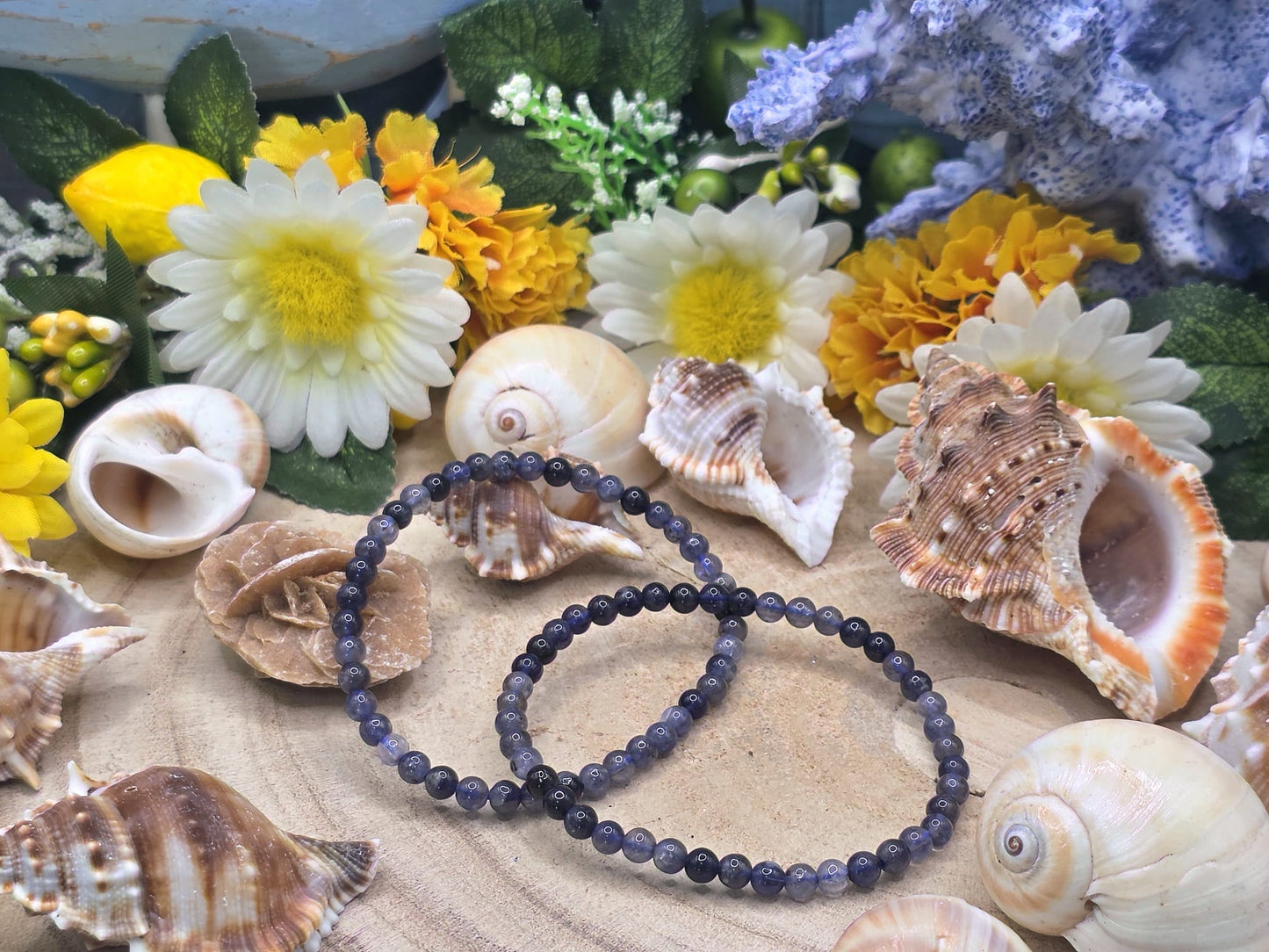 Bracciale 4mm Iolite naturale 2