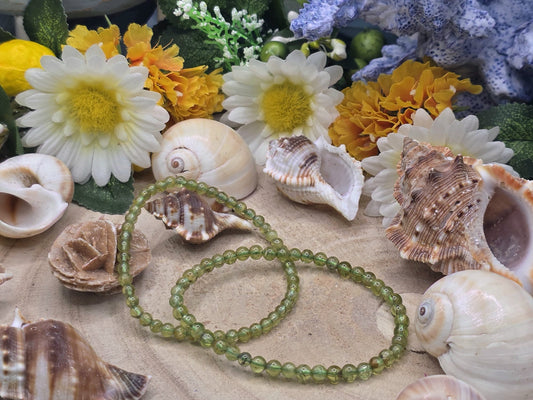 Bracciale 4mm Olivina naturale 2