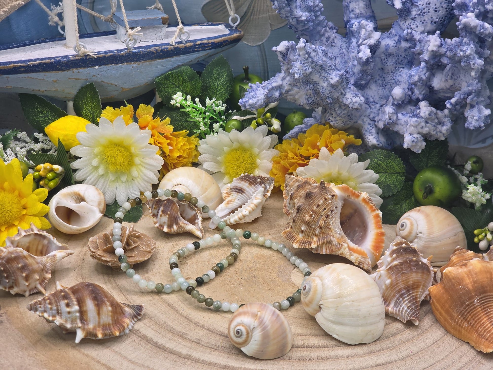 Bracciale 4mm in Giada naturale 